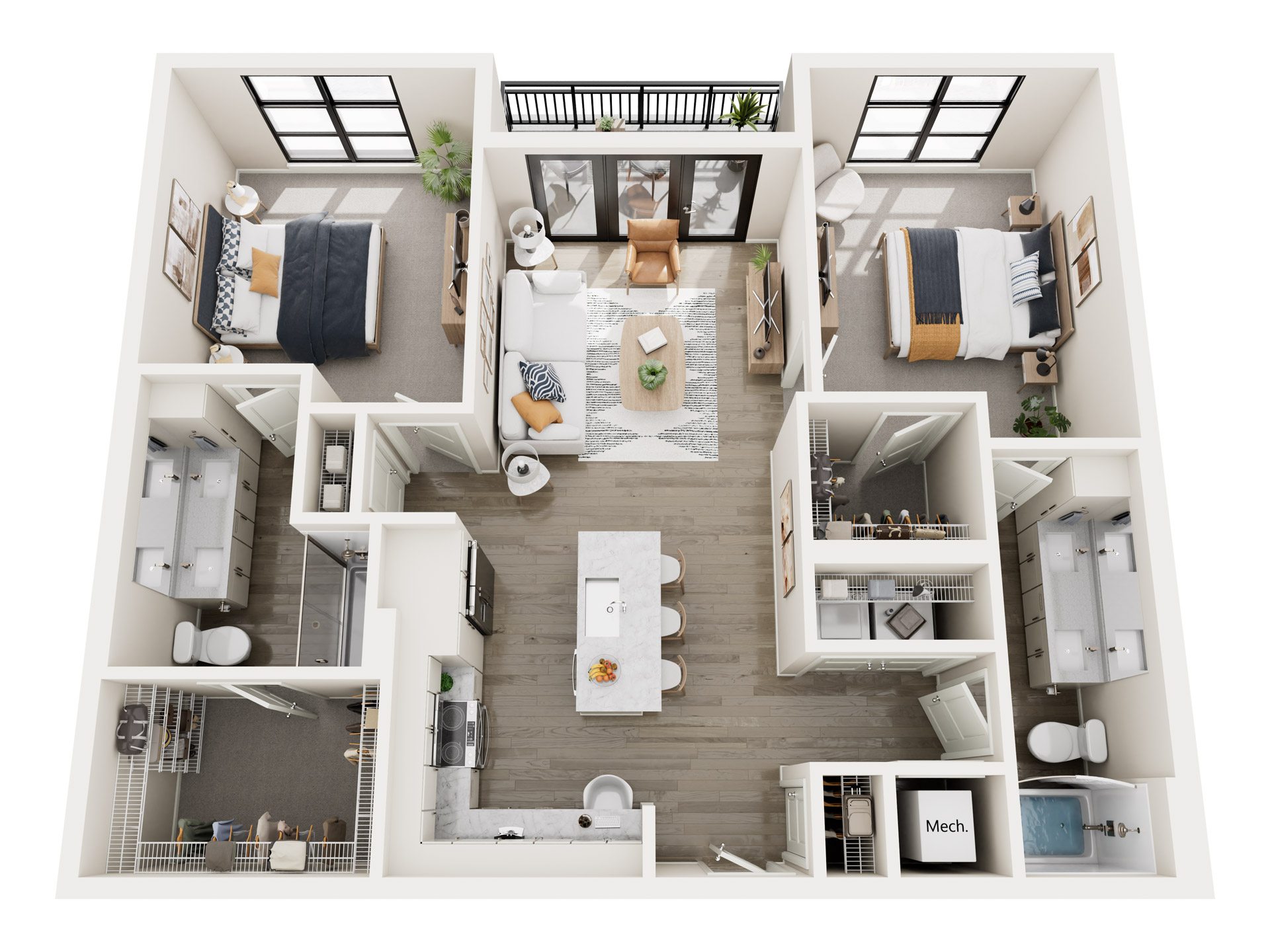 Floor plan layout diagram for B1
